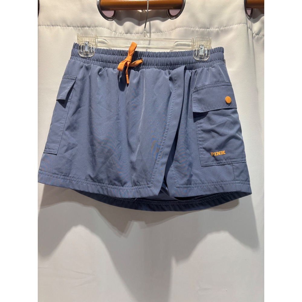 PINK Victoria's Secret Skort Women Medium Blue Cargo Active Athletic Skirt